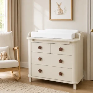 premium 3 drawer nursery dresser & changing table combo
