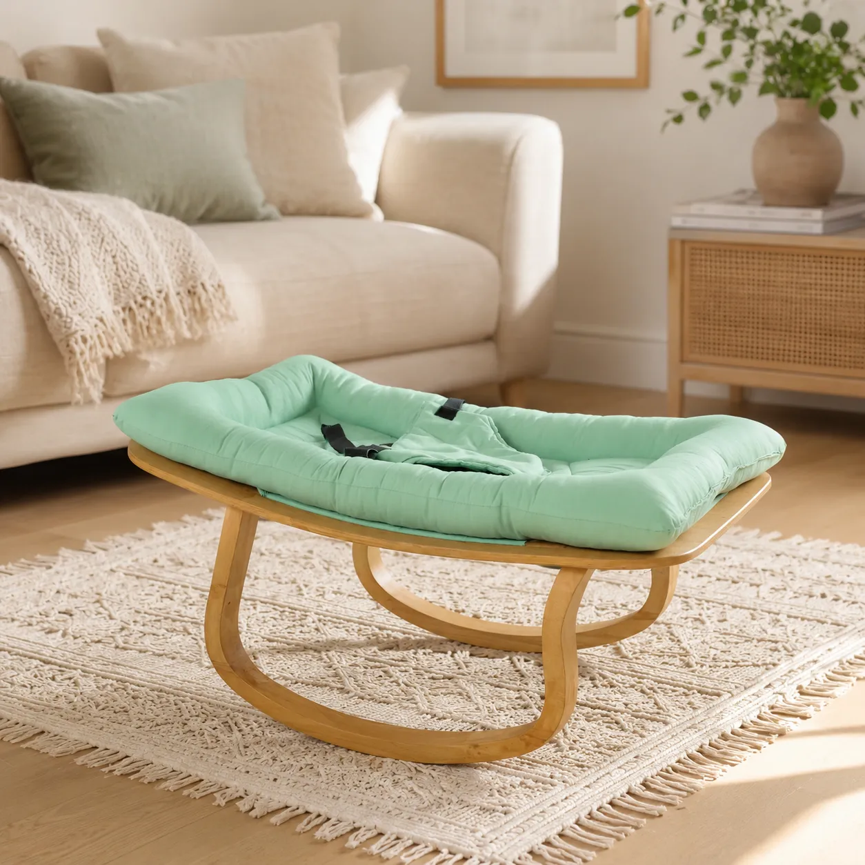 premium ergonomic wooden baby bouncer & rocker premium ergonomic wooden baby bouncer & rocker