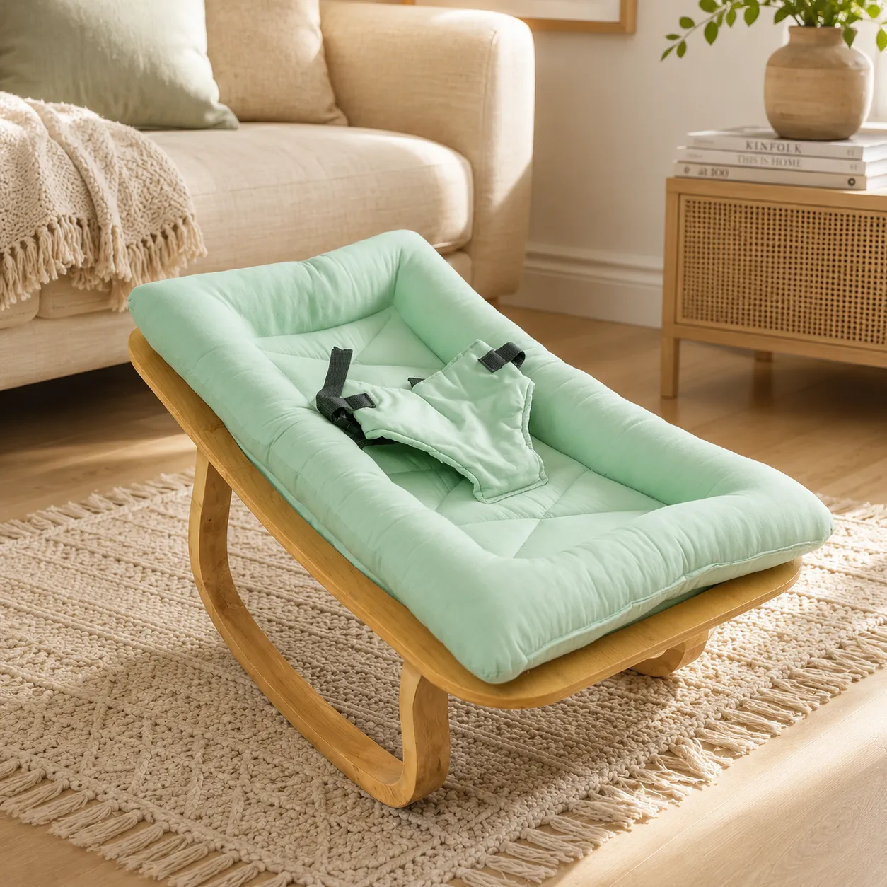 premium ergonomic wooden baby bouncer & rocker premium ergonomic wooden baby bouncer & rocker