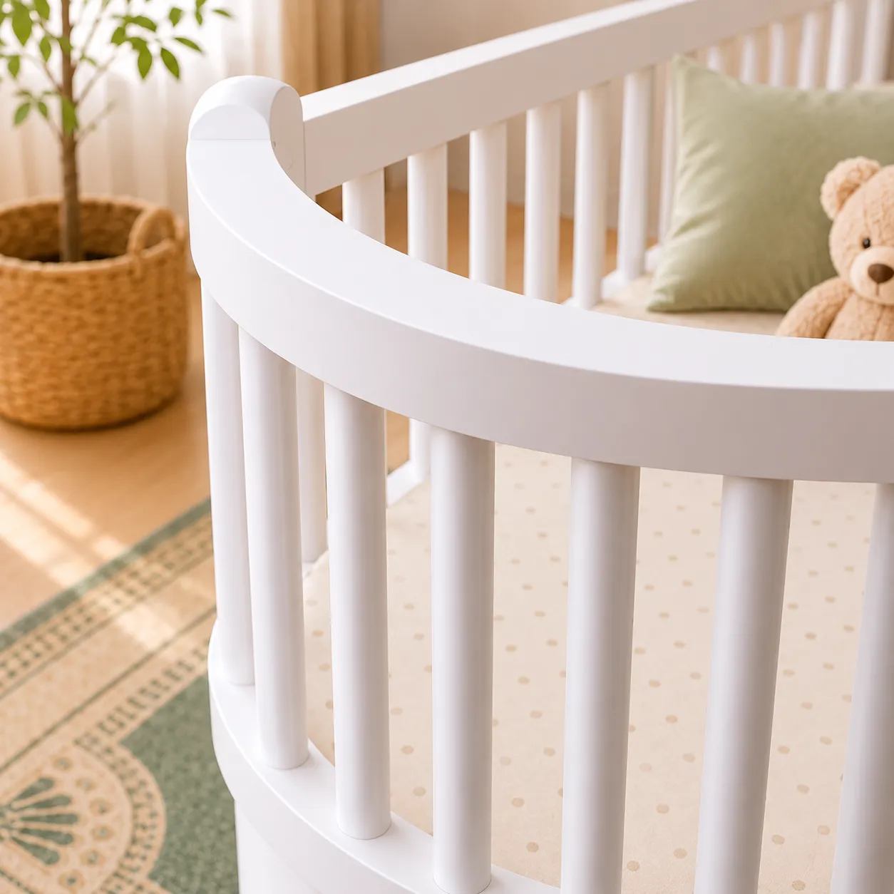 Wooden Baby Cot & Toddler Bed Wooden Baby Cot & Toddler Bed