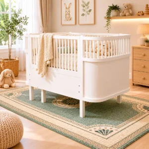 Wooden Baby Cot & Toddler Bed
